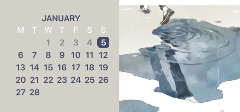 aesthetic calendar