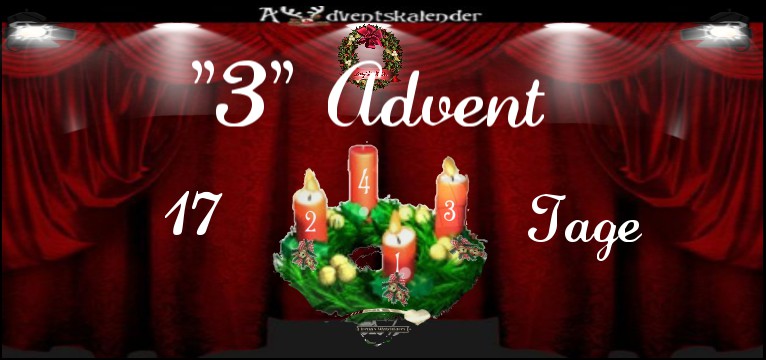 Counter Adventskalender 1 Advent 3