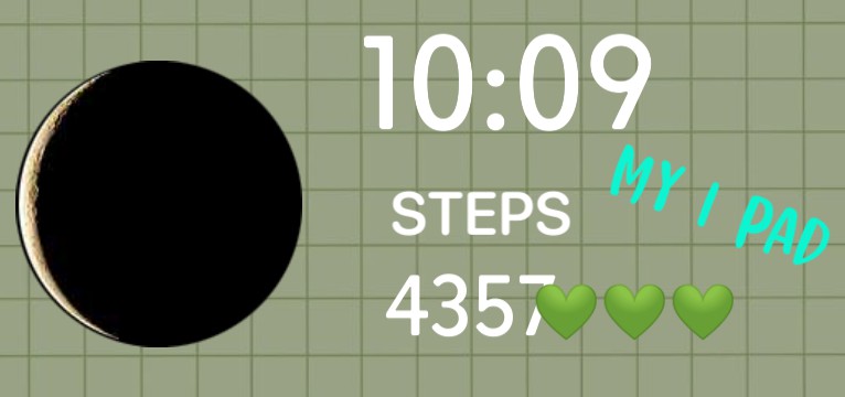 I pad widget green 