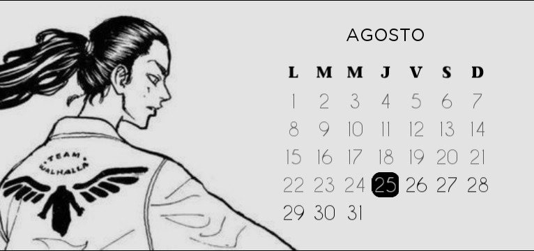 Calendar Baji Keisuke Tokyo Revengers