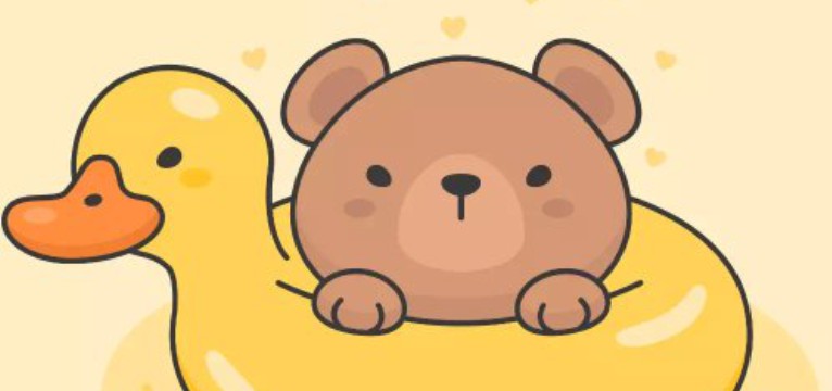 bear on a duck