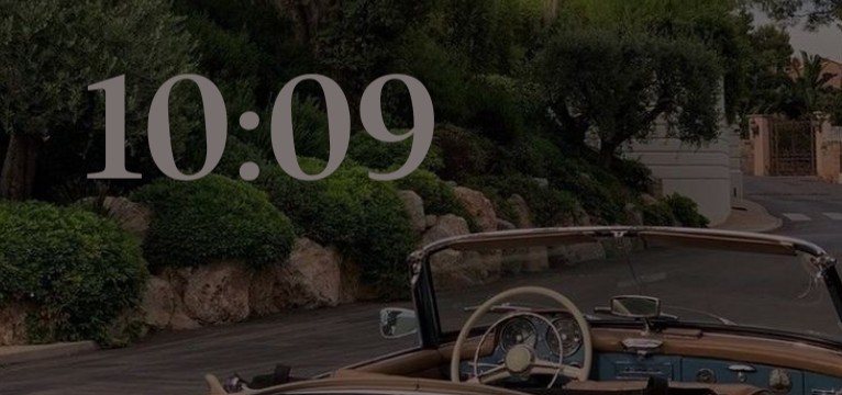 vintage car clock 