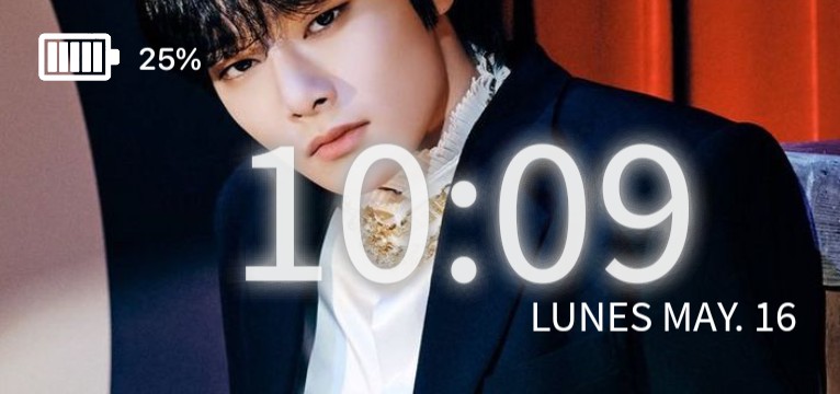 90s Anime Time Date Widget Copy