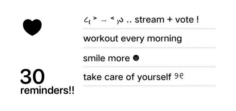 reminders 