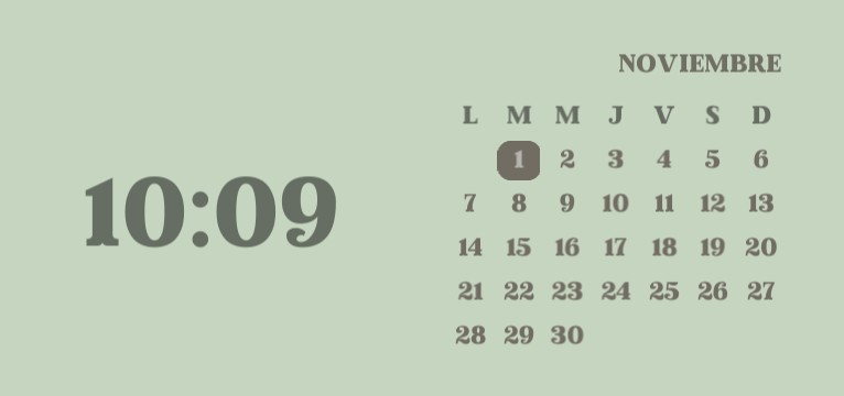 green calendar