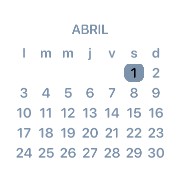 white calendar