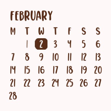 mini calendar