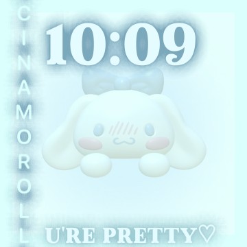 CUTE CINAMOROLL CLOCK