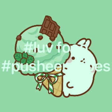 cute Pusheen widget luv food vibes