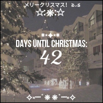 christmas countdown aesthetic snow winter