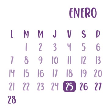 calendario lila