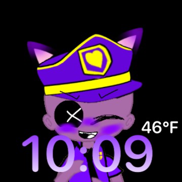furple clock