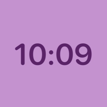 purple clock