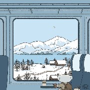 Cute bears goes traveling at the mountains