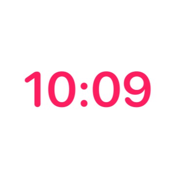 pink clock