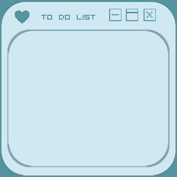 blue cute To do list 
