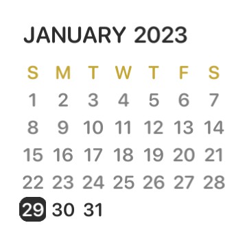 Minimalist Calendar