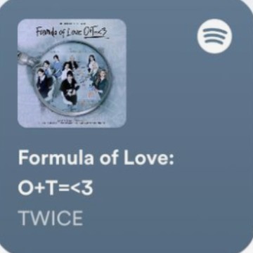twice scientist widget spotify