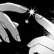 black and white