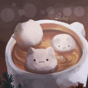 cute cat marshmellows