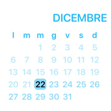 blue calendar