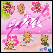 hello kitty beach