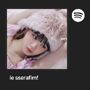 le sserafim spotify small widget 