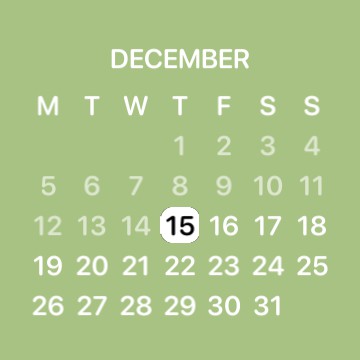 green calender