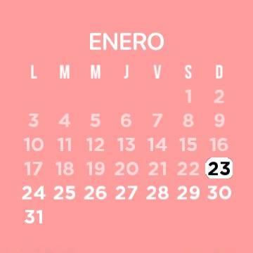 pink calendar