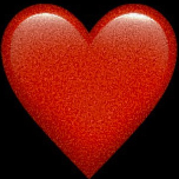 grainy heart