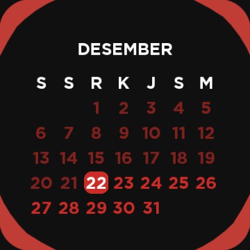 Calendar widget
