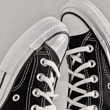 black white