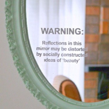 motivational green mirror 