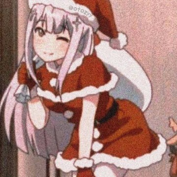 Christmas anime girl