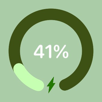 Auto light dark green battery