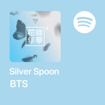 widget spotify BTS lbum