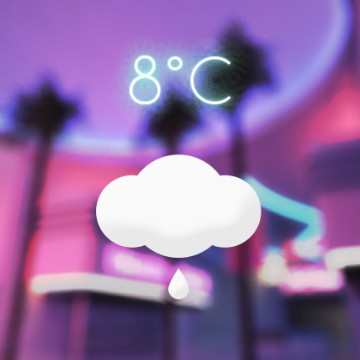 Vaporwave weather&temperature