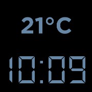 Clima e hora Azul