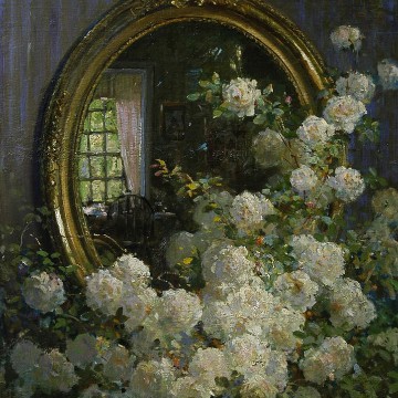 mirror w flowers