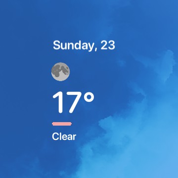 Date & Current Weather