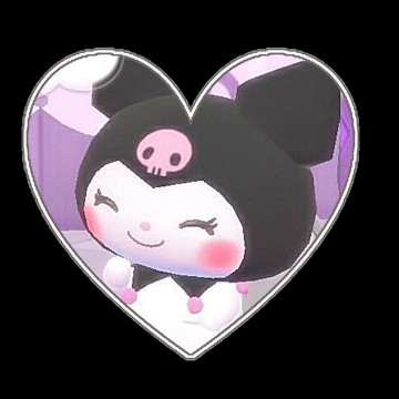 Kuromi heart widget