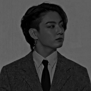 Jungkook BTS black and white
