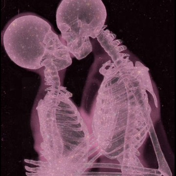 pink neon skelettones 