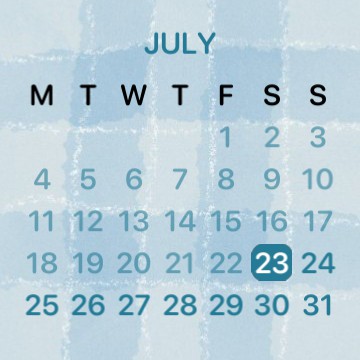 blue calendar 