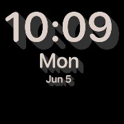 IOS Minimalist Clock