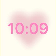 reloj corazon degradado 