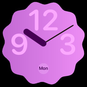 Android 12 clock gradient
