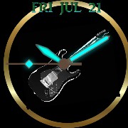 time plays guitar