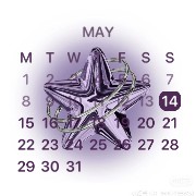 purple calendar
