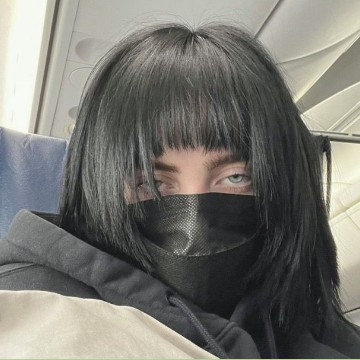 billie black hair omgggg